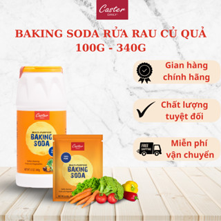BAKING SODA RỬA RAU CỦ QUẢ THƯƠNG HIỆU CASTER DAILY TRỌNG LƯỢNG 100G - 340G