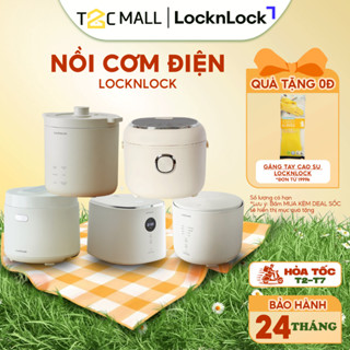 Nồi Cơm Điện LocknLock, Nồi Cơm Mini Đa Năng Chống Dính Chính Hãng Cao Cấp Nhiều Dung Tích T2C Mall