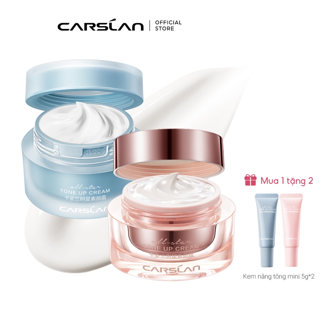 Kem nâng tông da Carslan kem lười trang điểm Kem lót che khuyết điểm hiệu quả  50g