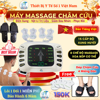 Máy xung điện toàn thân cao cấp YTK 309B, Máy massage xung điện châm cứu giảm đau 8 chế độ massage, 15 cấp cường độ
