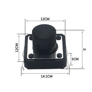 Combo 5 NÚT NHẤN 4 CHÂN 12X12X10MM
