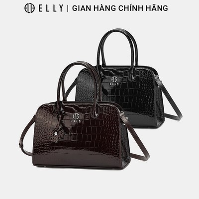 Túi xách nữ da thật ELLY ET233 túi đeo chéo đeo vai xách tay cao cấp đựng laptop