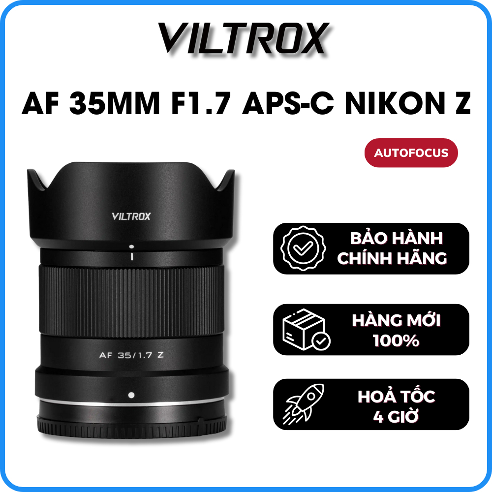 Ống Kính VILTROX AF 35mm F1.7 Air APS-C For Nikon Z-mount - Bảo Hành 12 Tháng