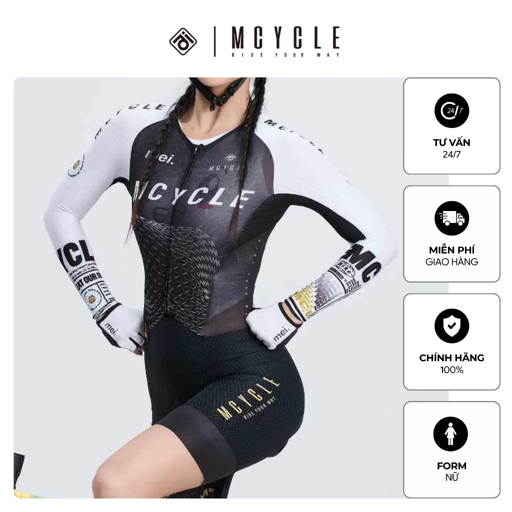 Yếm Jum nữ đạp xe My294w chính hãng Mcycle
