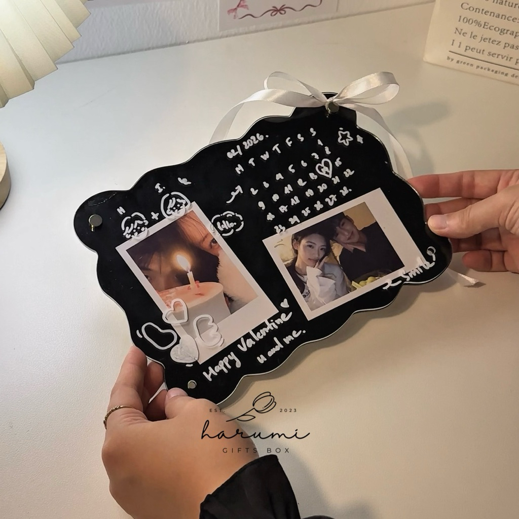 SET QUÀ KHUNG MICA TỰ LÀM, Set handmade tặng người yêu, bạn bè dịp valentine, sinh nhật Harumi Gifts