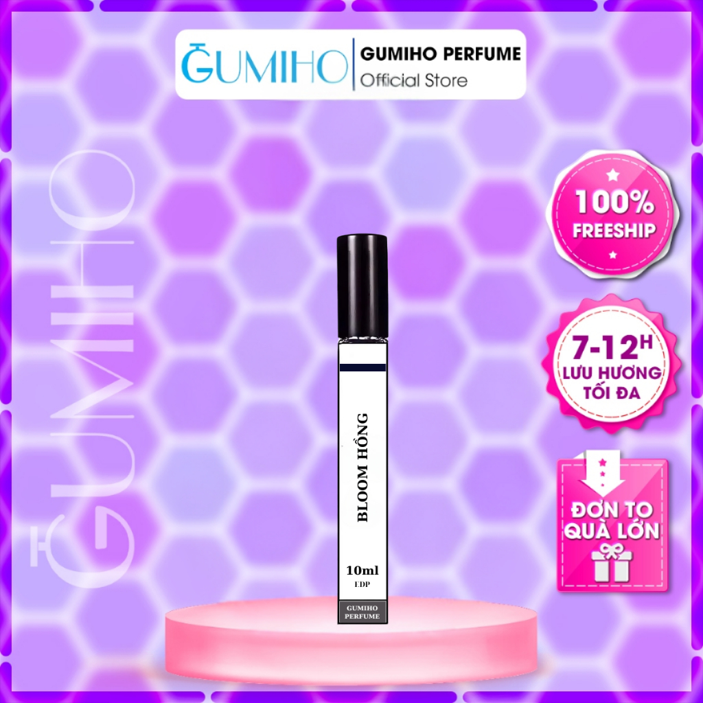 Nước Hoa Nữ Bloom Hồng EDP - Hương Hoa Nhài Hoa Huệ Trắng Tinh Tế Thanh Lịch Cuốn Hút - Gumiho Perfu