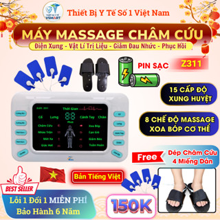 Máy Massage Xung Điện Trị Liệu Vật Lí, Máy Mát Xa Châm Cứu Tiếng Việt Z311 Giảm Nhức Mỏi Toàn Thân