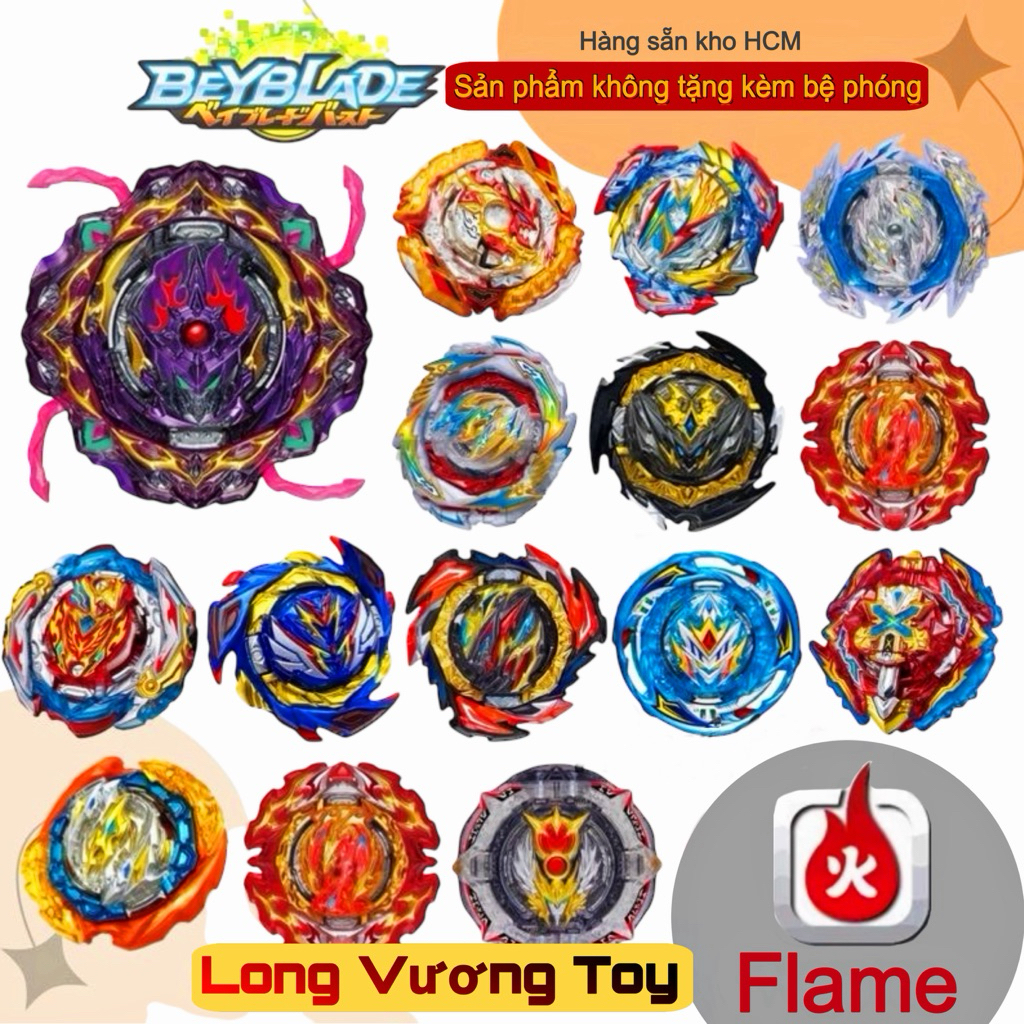 (Hãng Flame) Bộ sưu tập con quay bùng nổ. Con quay beyblade burst (không kèm bệ phóng)