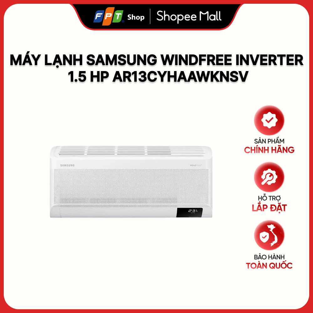 [Hàng chính hãng] Điều hòa Samsung Inverter 1.5 HP AR13CYHAAWKNSV