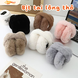 Bịt Tai Giữ Ấm Mùa Đông Lông Thỏ Mềm Mại Ear Muff Ủ Tai Ấm Áp Êm Tai Nhiều Màu - Fenmart