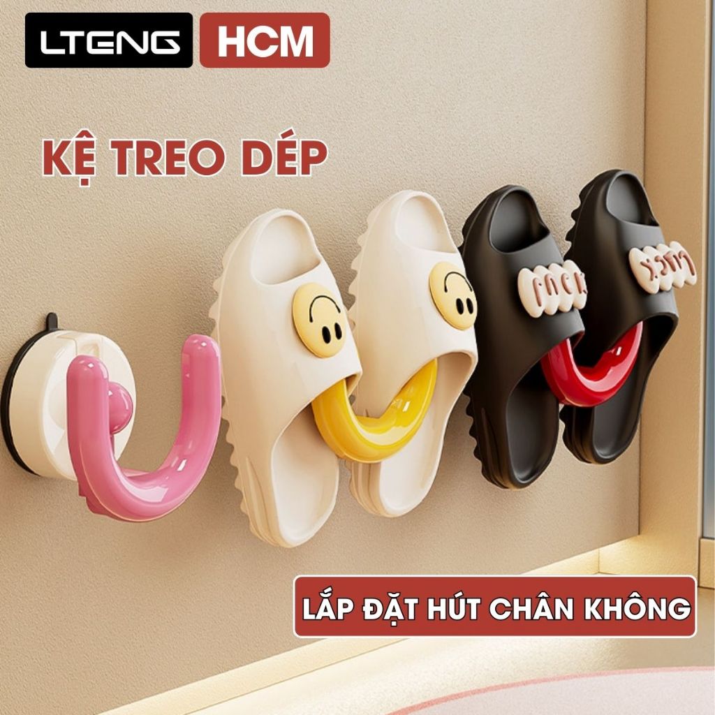 Kệ để dép hút chân không LTENG chất liệu cao cấp, không gỉ, chống ăn mòn