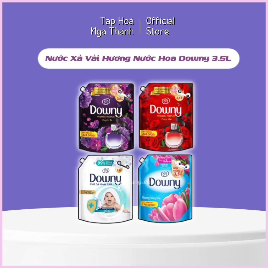 Nước Xả Vải Downy Hương Nước Hoa Huyền Bí, Lưu Hương Cả Ngày 3.5 Lít