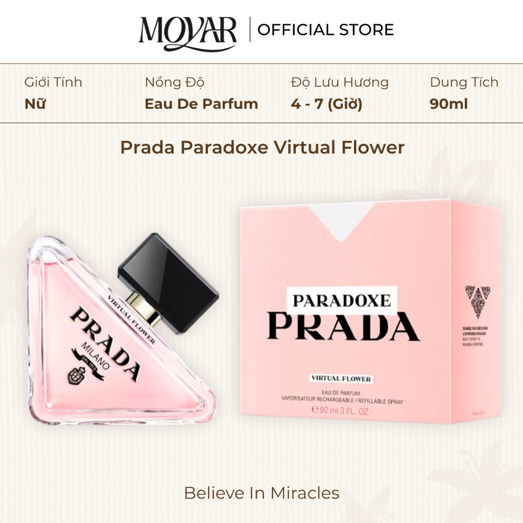 Nước Hoa Fullsize Prada Paradoxe Virtual Flower | Nước hoa nữ | Moyar Perfume