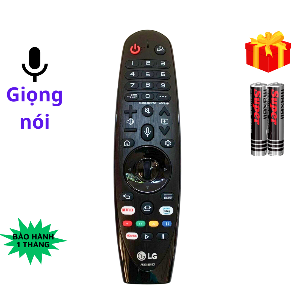 Remote điều khiển tivi LG Mã 10 AKB75855501 Hàng tốt, điều khiển TV LG - Tặng pin - TT.Store_vn