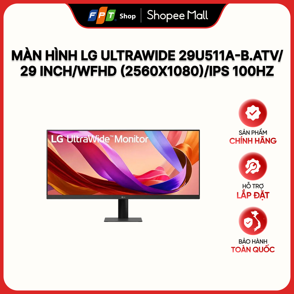 [Hàng chính hãng] Màn hình LG UltraWide 29U511A-B.ATV/29 inch/WFHD (2560x1080)/IPS 100Hz