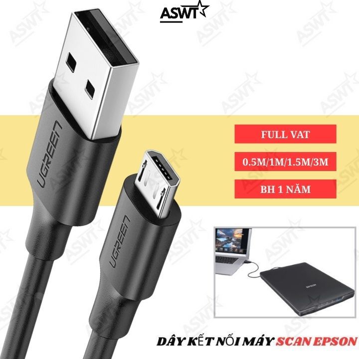 Cáp kết nối máy tính laptop với máy scan Epson V39 V39 II xịn bảo hành 1 năm - FULL VAT