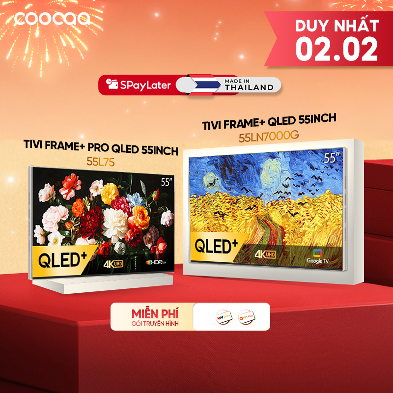 [Miễn phí lắp đặt HN-HCM] Smart tivi 55 inch Qled 4K tivi Khung Tranh Google Frame+ 55LN7000G / Fram
