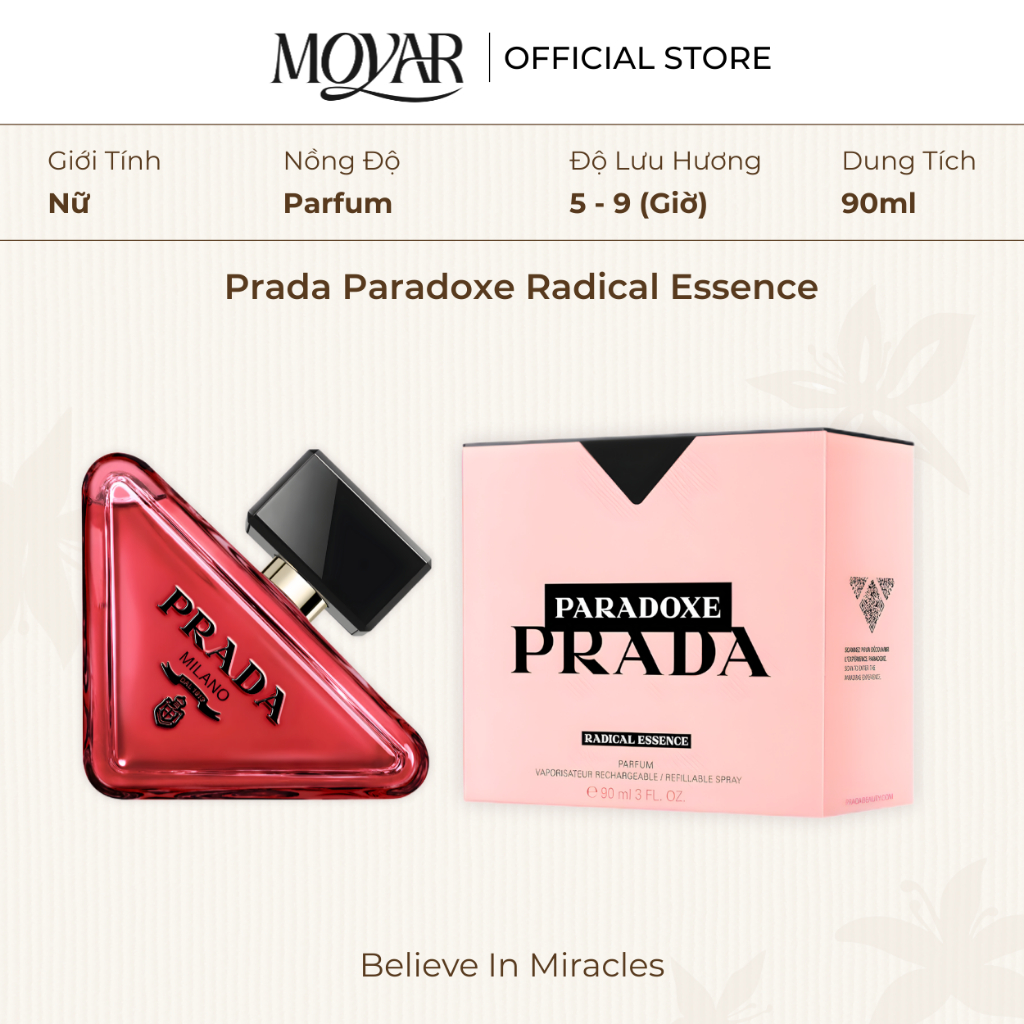 Nước Hoa Fullsize Prada Paradoxe Radical Essence | Nước Hoa Nữ | Moyar Perfume