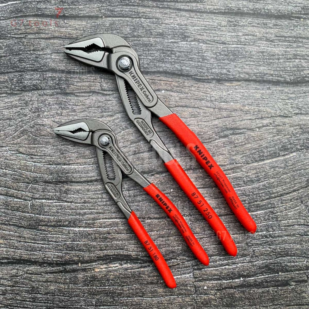 Knipex Cobra 87 51 180 / 87 51 250 - Kìm Nước Cobra ES Đầu Thon | G7 Tools Hà Nội
