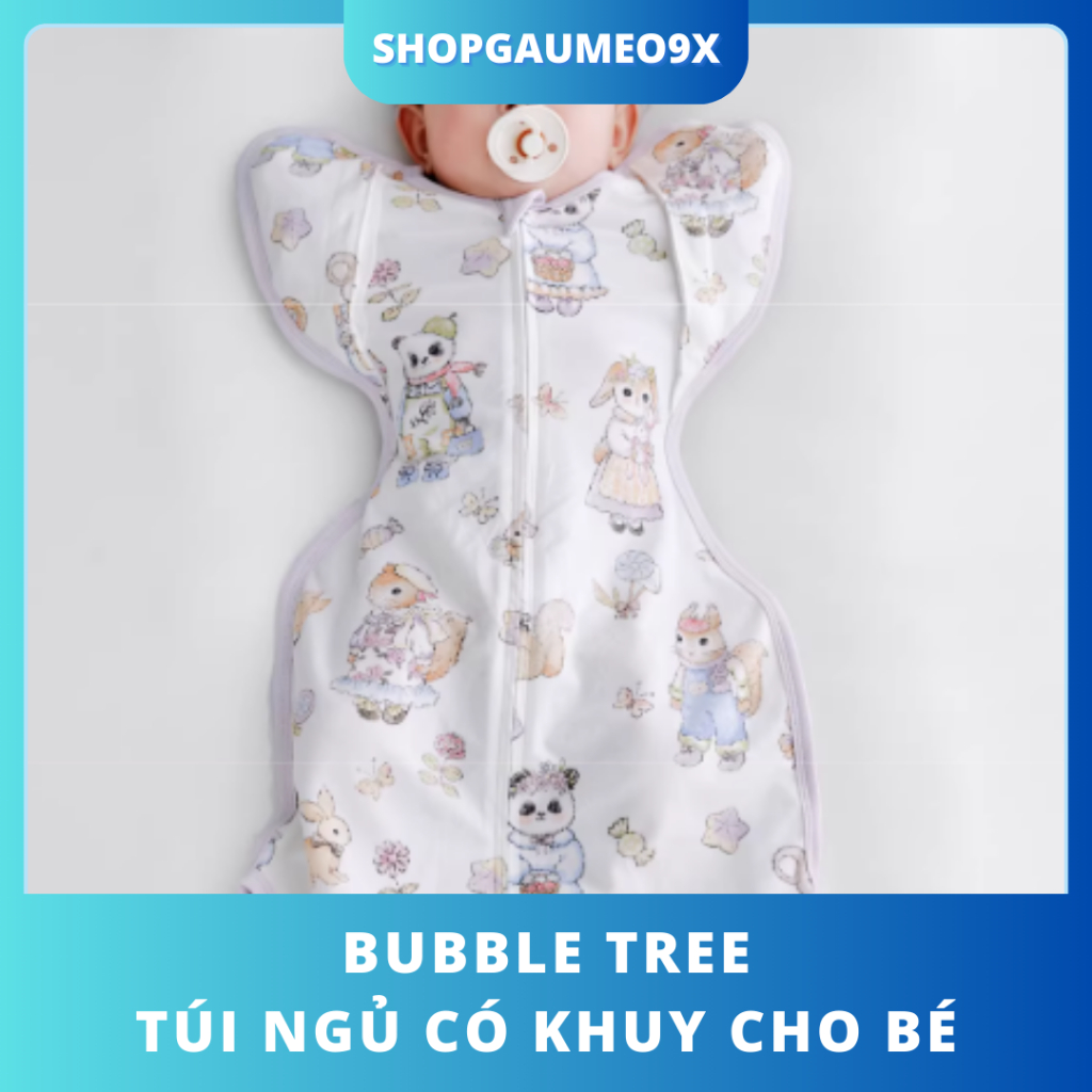 Túi ngủ có khuy Bubble Tree