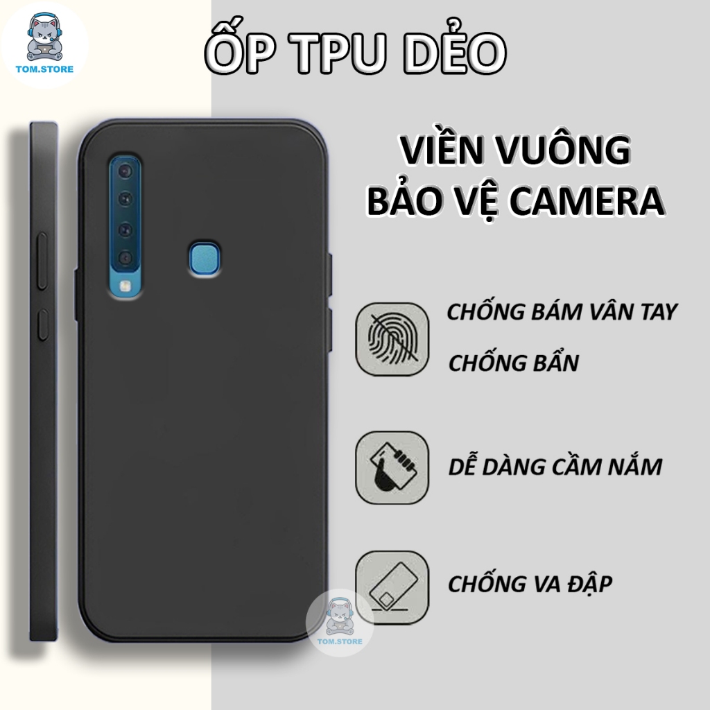 Ốp lưng Samsung A9 2018 / A9 2019 / A8S / A8 Star cạnh viền vuông bảo vệ camera