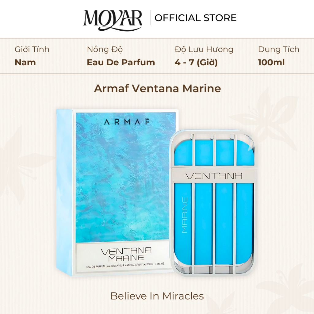 Nước Hoa Armaf Ventana Marine | Nước Hoa Nam | Moyar Perfume