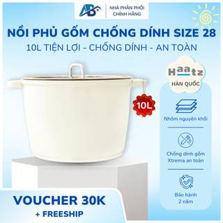 Nồi Phủ Gốm Xtrema Chống Dính Haatz Size 28cm 10L, Dùng mọi loại bếp BH 24 tháng - Ani Bình Đồ Gia Dụng