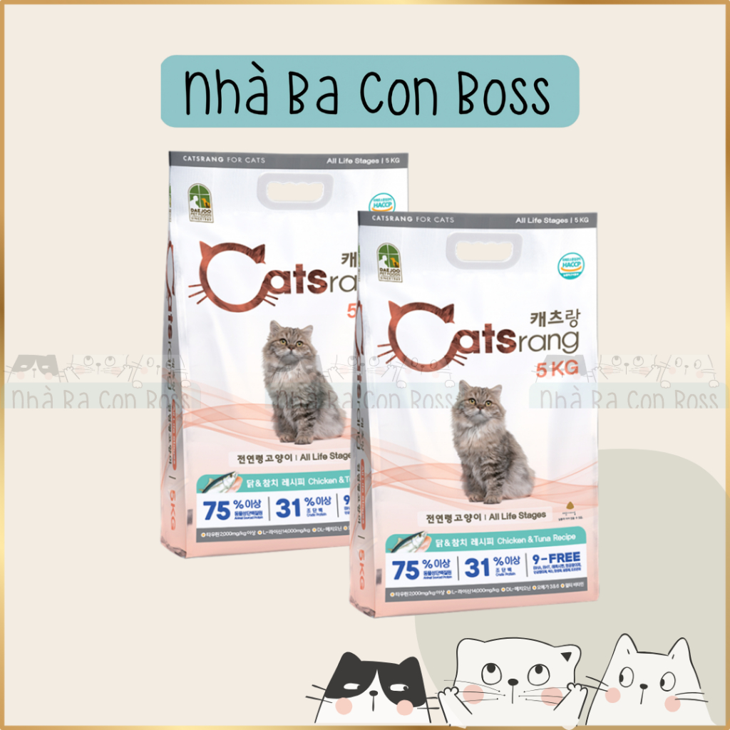 [5kg] Hạt Cho Mèo Mọi Lứa Tuổi (All Stages) Catsrang