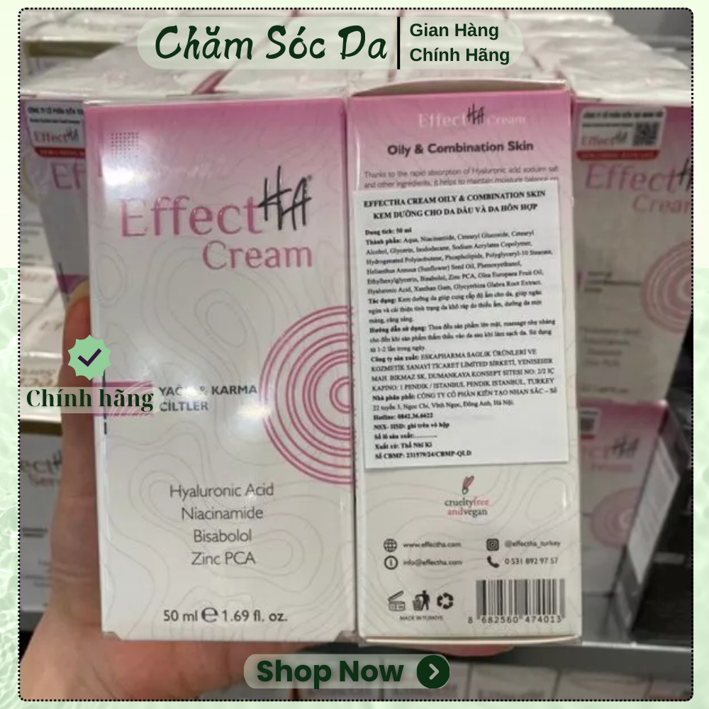 Kem dưỡng cho da dầu- Effect HA Cream Oily & Combination Skin  50ml