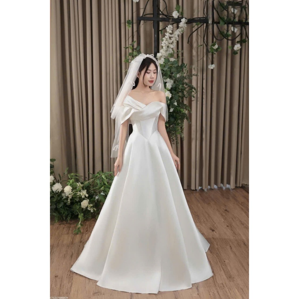 [MẪU MỚI, MẪU HOT MÙA CƯỚI]  Váy tiệc, đi bàn kiểu dáng hiện đại, Nàng dâu Tỏa Sáng Như Một Nàng Công Chúa