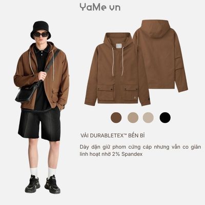 Áo Khoác Parka Nam Chống Nắng Vải DurableTex™ Chắc Chắn Mặc Bền The No Style 187 Dáng Ôm Vừa F2 23462 |YaMe|