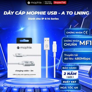 Dây cáp Mophie USB - A to LNing dành cho IP 6-14 dài 1M chuẩn MFl