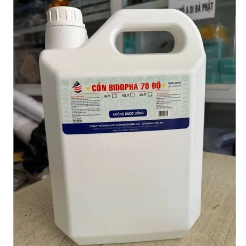 CỒN Y TẾ CAN 5 LÍT 70-90 độ