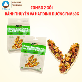 Combo 2 gói bánh thuyền và hạt dinh dưỡng FnV 60g