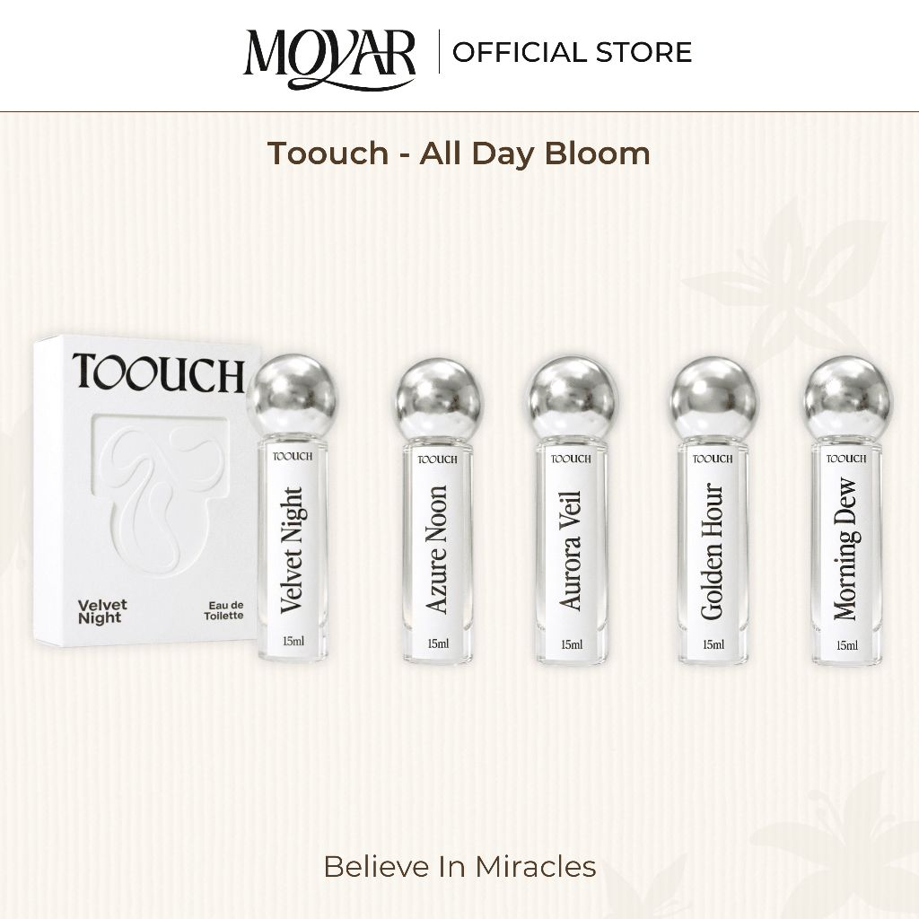 Nước Hoa Toouch 15ml – Bộ Sưu Tập All Day Bloom | Hương Unisex | Moyar Perfume