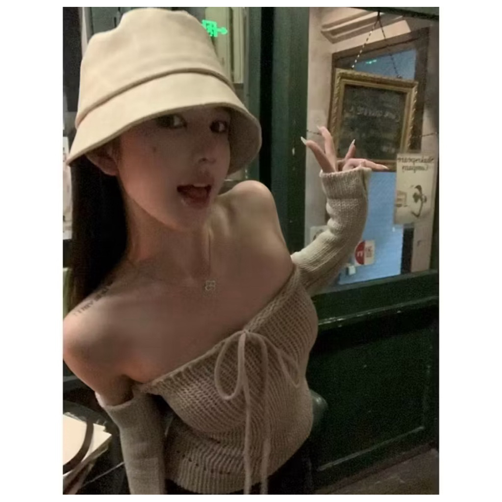 áo len kiểu trễ vai siu xinh iuuuu