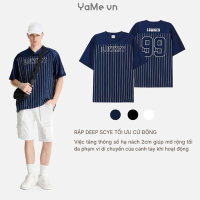 Áo Thun Nam Phối Lưới Thoát Mồ Hôi AirDry™ In "LOWKEY" The No Style 134 Rộng Rãi F4 23900 |YaMe|