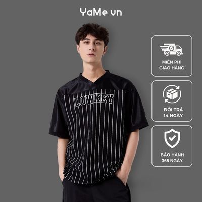 Áo Thun Nam Phối Lưới Thoát Mồ Hôi AirDry™ In "LOWKEY" The No Style 134 Dáng Rộng F4 23901 |YaMe|
