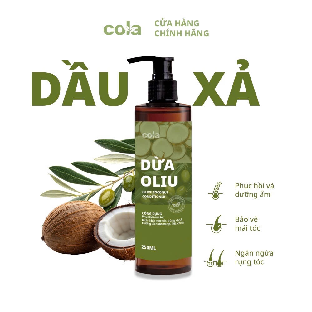 DẦU Ủ/ XẢ THẢO DƯỢC BƯỞI DỪA Cỏ Lá giúp tóc mềm mượt,phục hồi hư tổn