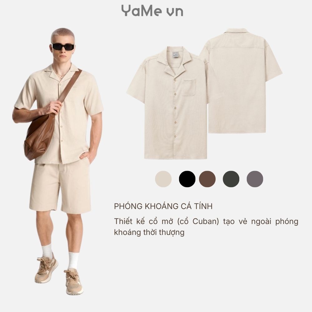 Áo Sơ Mi Nam Tay Ngắn DurableTex™ Seventy Seven 023 23260 |YaMe|