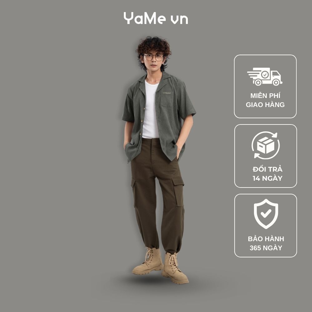 Áo Sơ Mi Nam Tay Ngắn DurableTex™ Seventy Seven 023 23261 |YaMe|