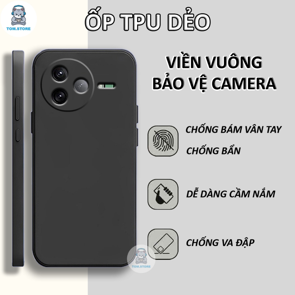 Ốp lưng Xiaomi Redmi K80 5G / K80 Pro 5G cạnh viền vuông bảo vệ camera