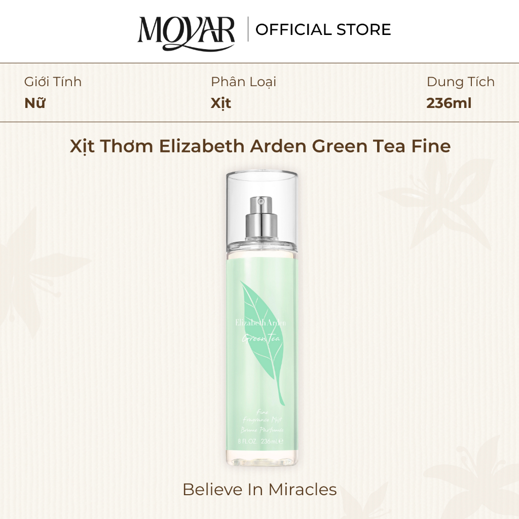 Xịt thơm Elizabeth Arden Green Tea 236ml | Moyar Perfume
