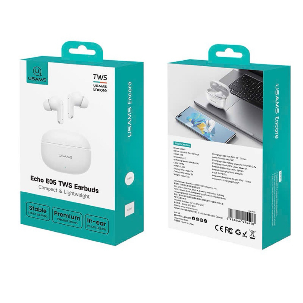Tai Nghe Bluetooth TWS USAMS Echo E05