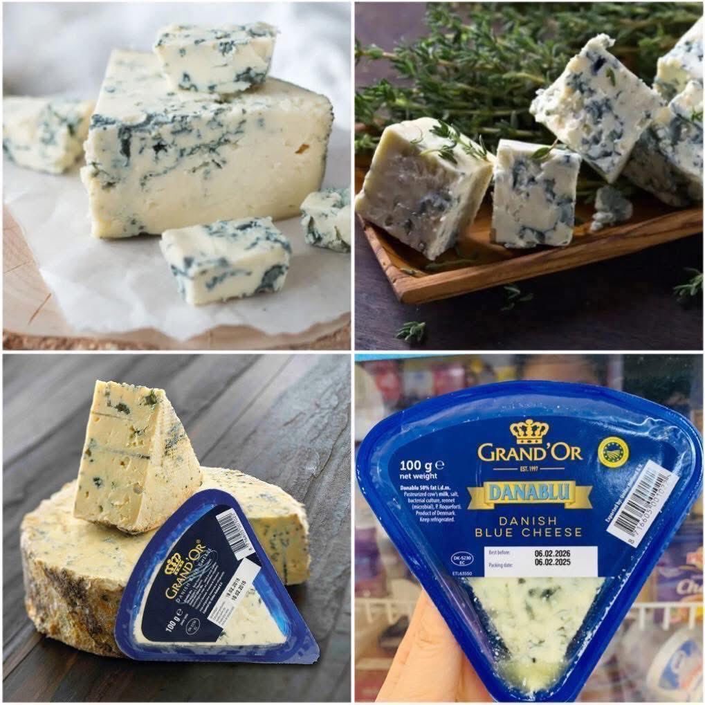 Phô mai xanh Danablu Danish Blue Cheese Grand’Or (100g)