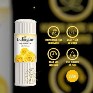 Phấn Thơm Enchanteur 50g – Hương Nước Hoa Pháp, Khử Mùi, Giữ Da Khô Thoáng