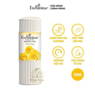 Phấn Thơm Enchanteur 50g – Hương Nước Hoa Pháp, Khử Mùi, Giữ Da Khô Thoáng