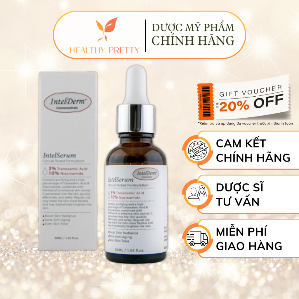 [INTELDERM] Tinh Chất Dưỡng Sáng Da - Serum IntelDerm Tranexamic Acid 3% + Niacinamide 10%