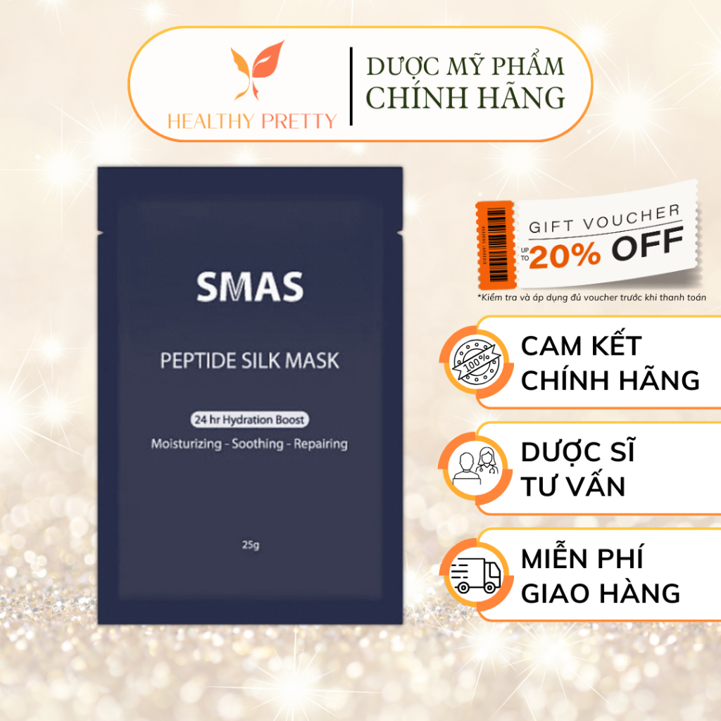 [SMAS] Mặt Nạ Dưỡng, Cấp Ẩm, Phục Hồi - Smas Peptide Silk Mask