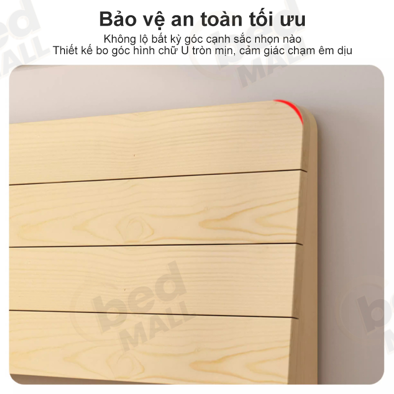 Giường Gỗ Tiết Kiệm Không Gian Có Ngăn Kéo Chắc Chắn Không Sơn Phù Hợp Phòng Ngủ Giá Gốc Từ Xưởng | BigBuy360 - bigbuy360.vn